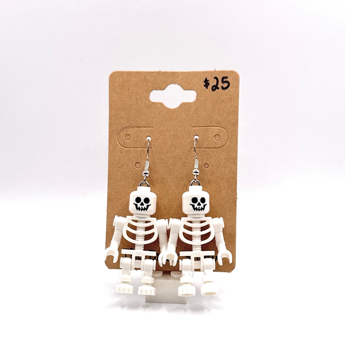 Skeleton Earrings made from LEGO Parts