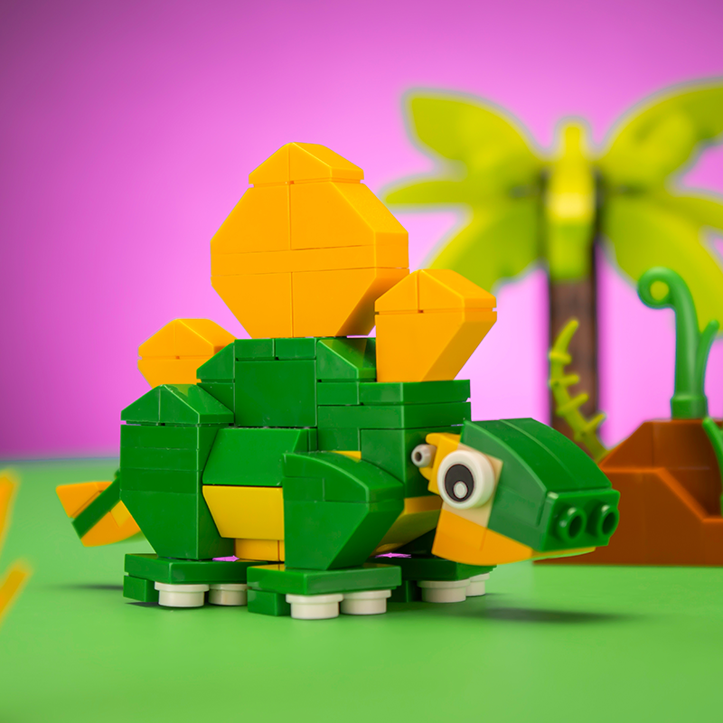 Stegosaurus - Custom Dinosaur Set made using LEGO parts