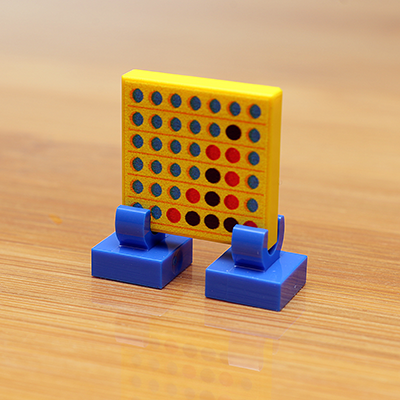Four in a Row Printed 2x2 Tile with Stand