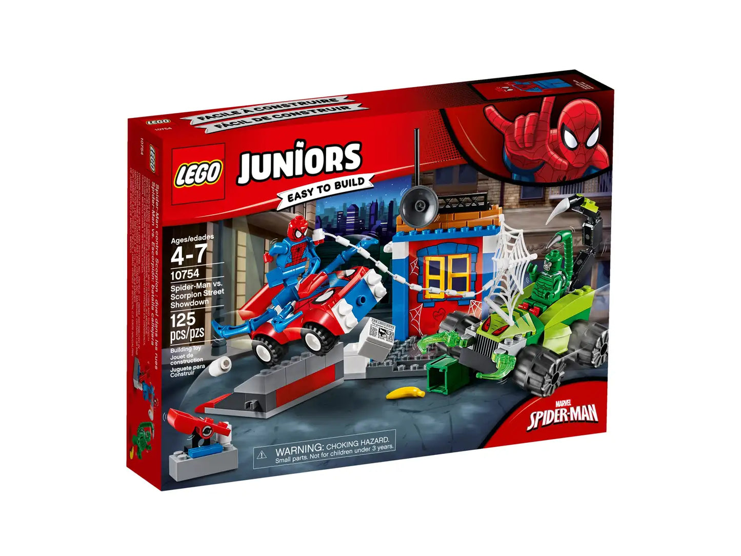 LEGO Marvel Juniors Spider-Man vs. Scorpion Street Showdown 10754