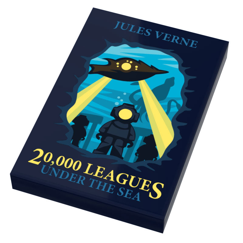 20,000 Leagues Under the Sea Custom Printed Book (2x3 Tile) made using LEGO part