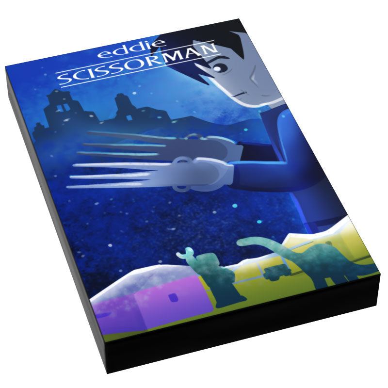 Eddie Scissorman Movie Cover (2x3 Tile) made using LEGO part