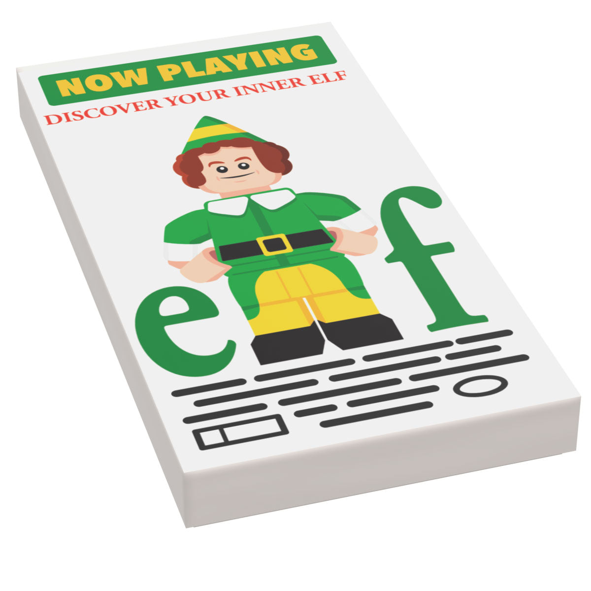 ELF Now Playing Movie Poster (2x4 Tile) - B3 Customs