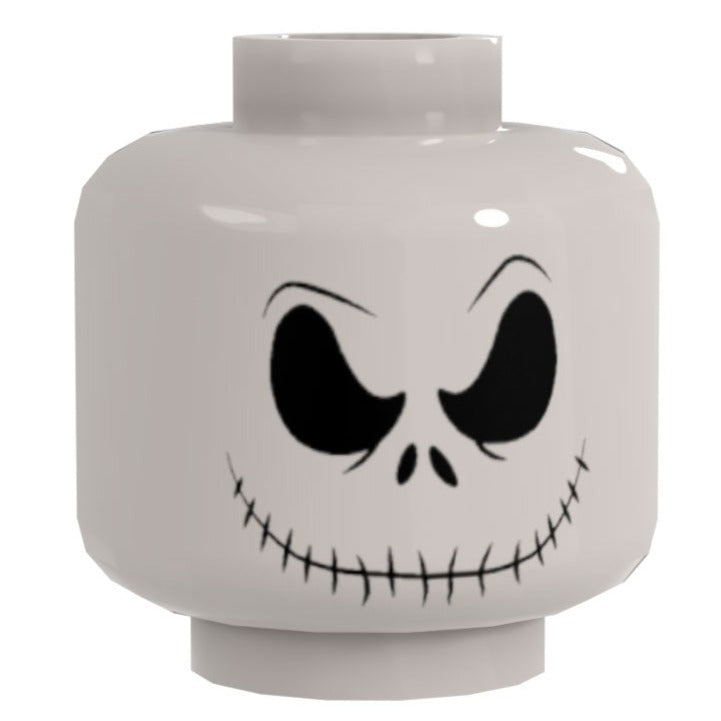 Bone Daddy Angry Smiling Minifig Head #1 - B3 Customs