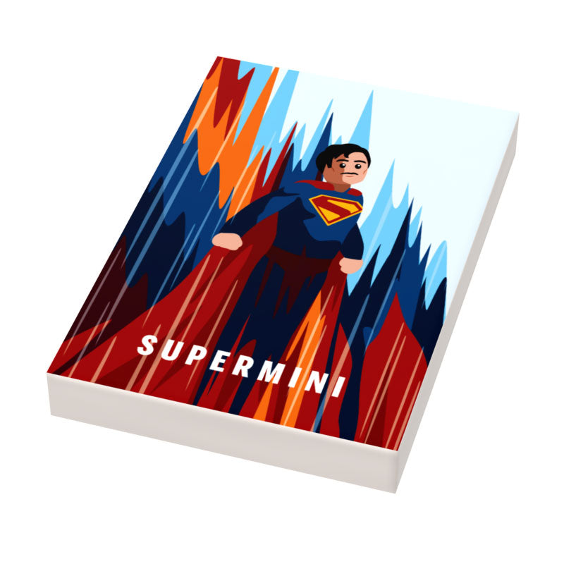 Supermini Movie Cover (2x3 Tile) made using LEGO part - B3 Customs