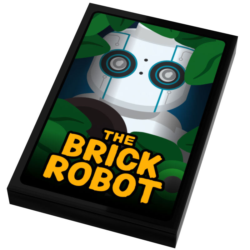 The Brick Robot Movie Cover (2x3 Tile) - B3 Customs