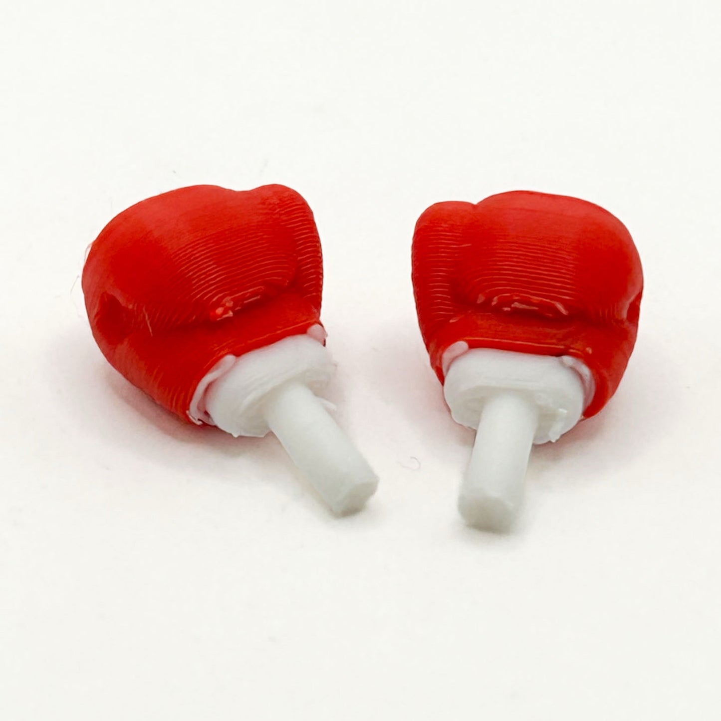 Boxing Gloves (Red/White) for Minifig [3D Printed]