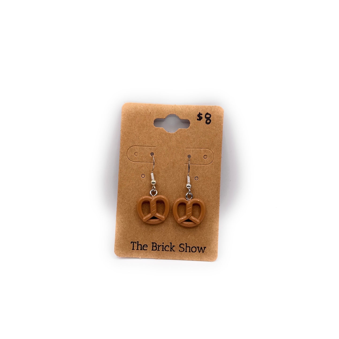 Pretzel Earrings made from LEGO Parts