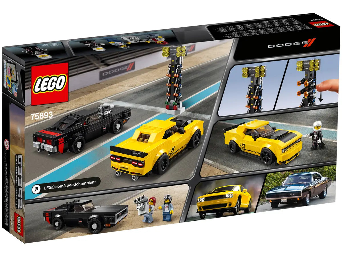 LEGO Speed Champions 2018 Dodge Challenger SRT Demon and 1970 Dodge Charger R/T 75893