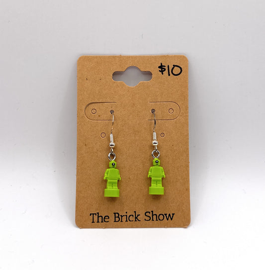 Mini Alien Earrings made from LEGO Parts