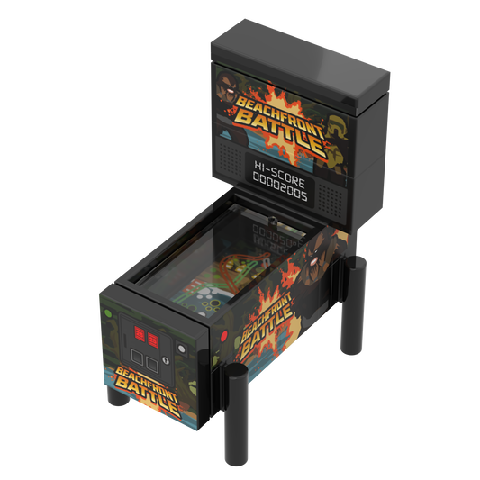 Beachfront Battle Brick Wars Pinball Arcade Machine Building Set