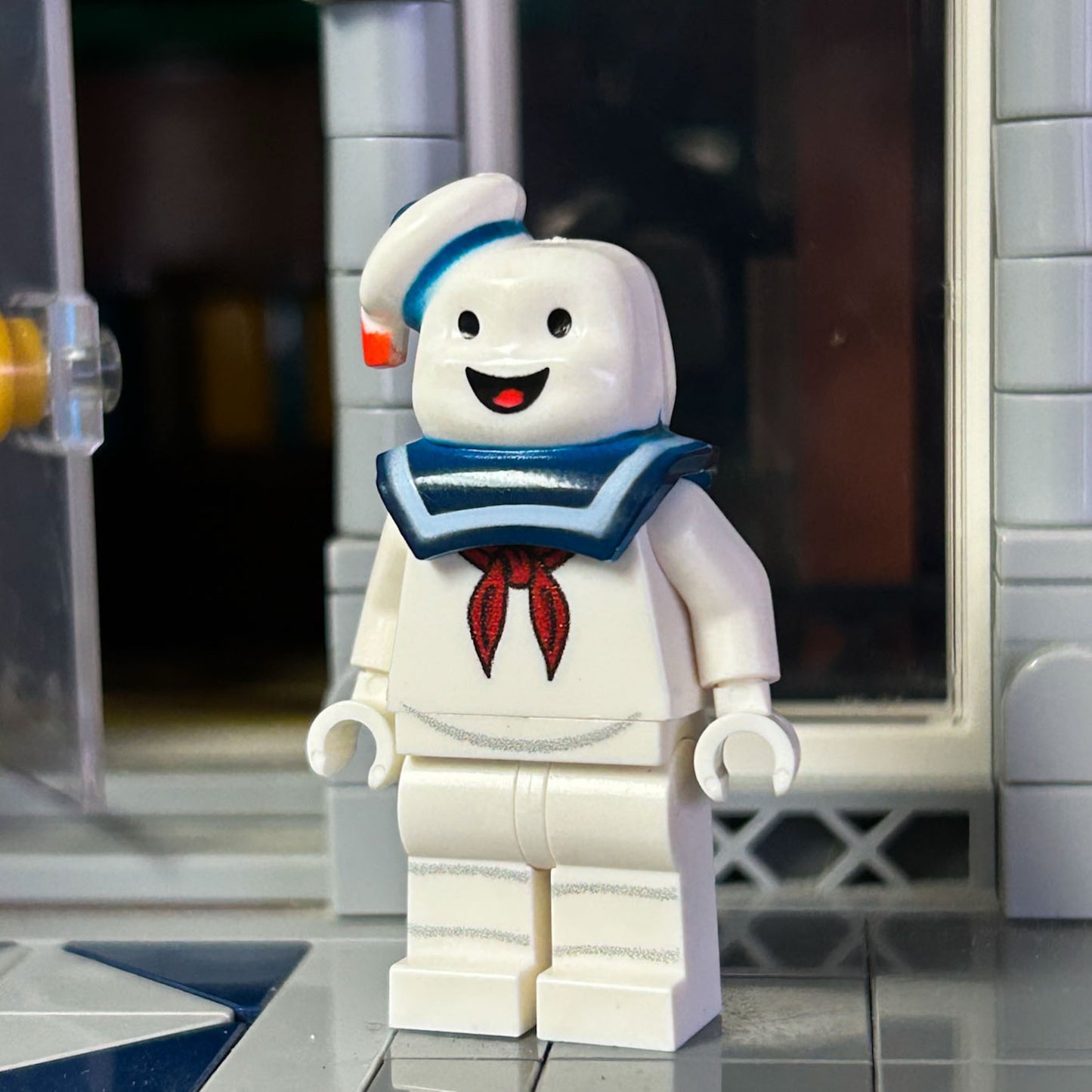 Marshmallow Man Minifig made using LEGO parts