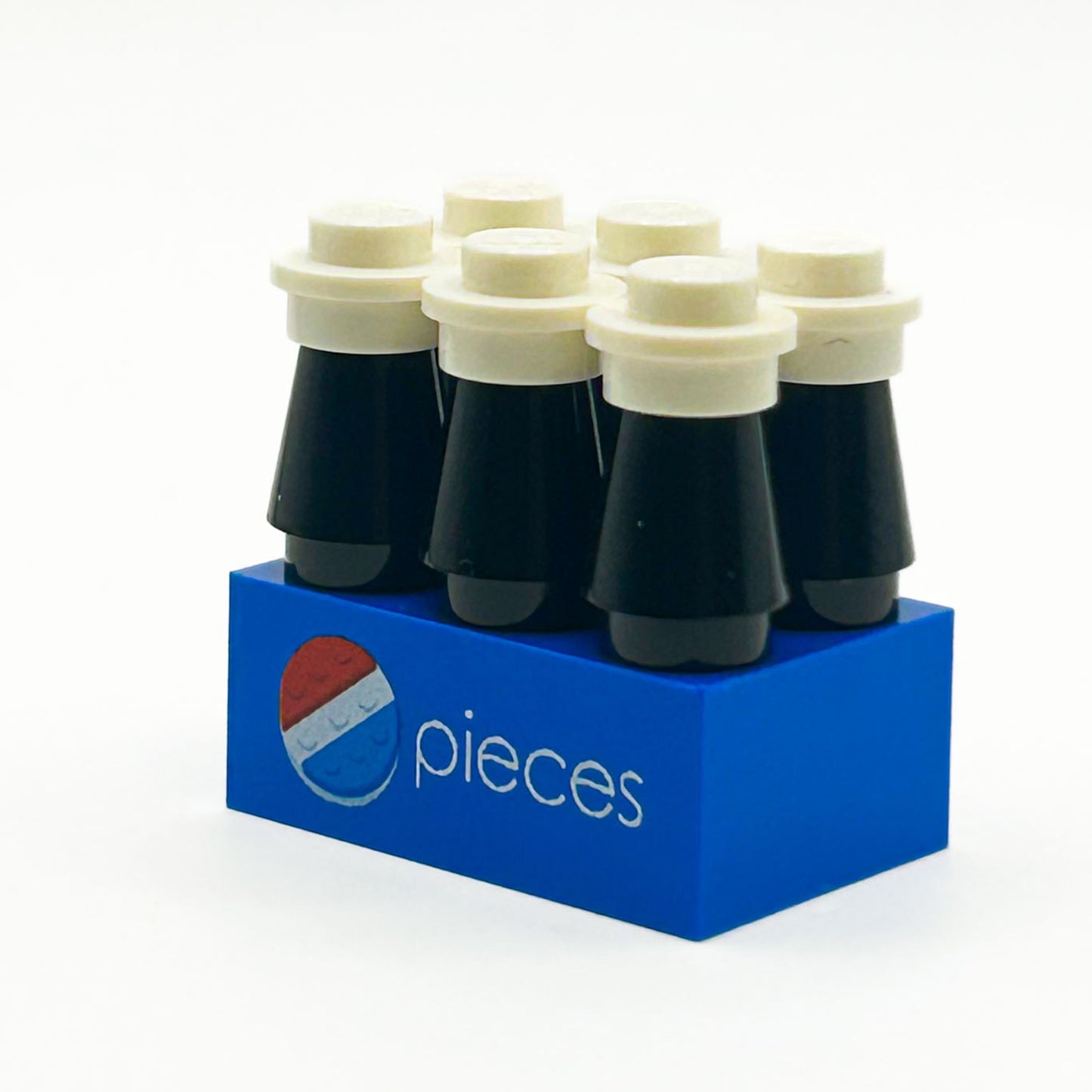 Custom 6-Pack of Pieces Soda made using LEGO parts - B3 Customs