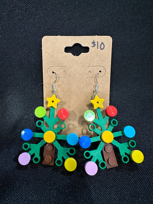 Festive Christmas Tree Earrings