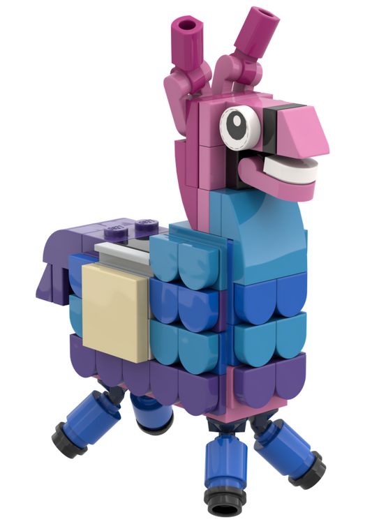 Party Llama - Custom Building Set using LEGO parts, B3 Customs