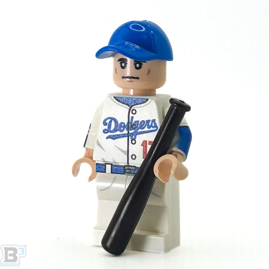 #17 Othani LA Baseball Player Minifig made using LEGO parts - B3 Customs