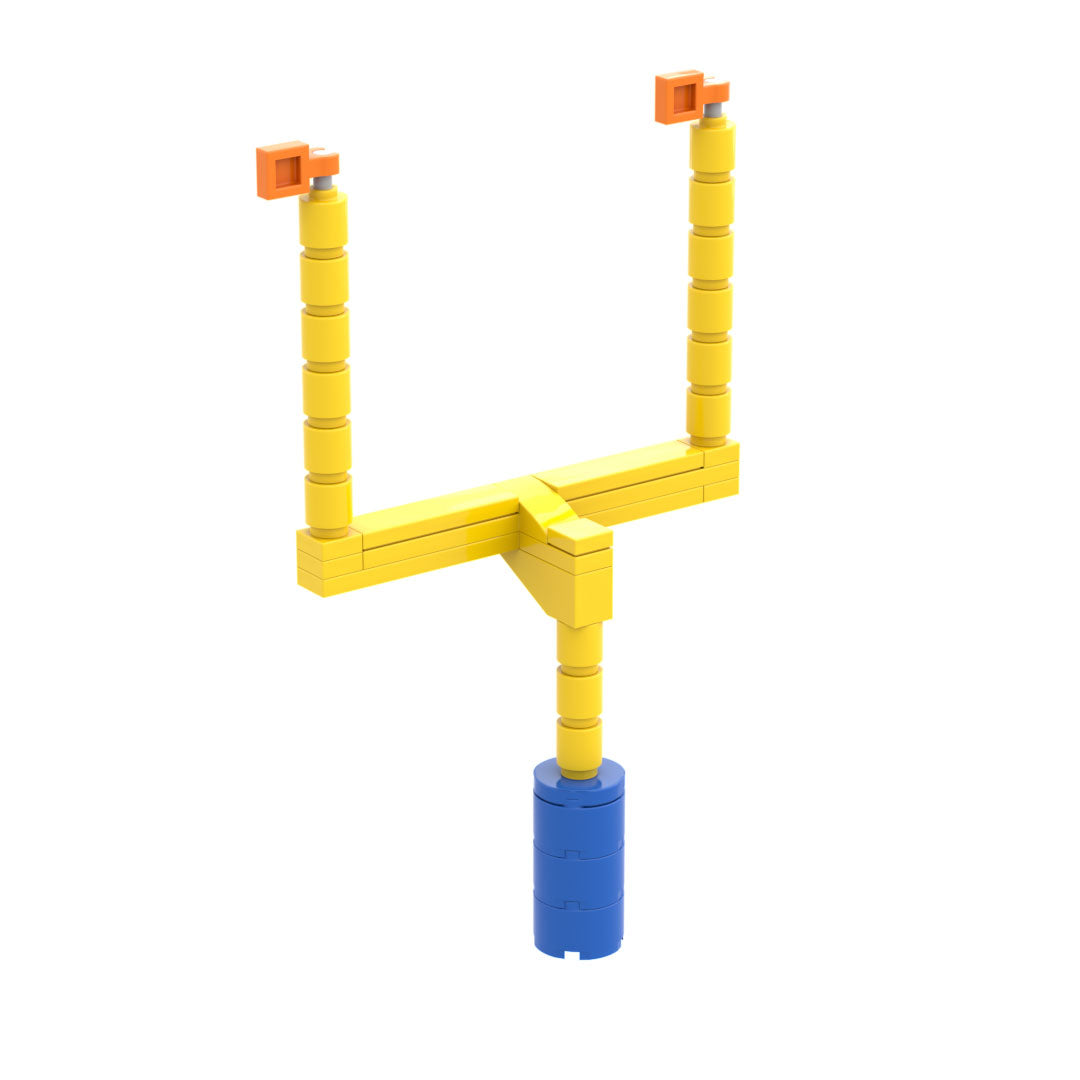 Football Field Goal Post made using LEGO parts