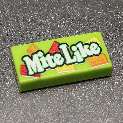 Mite Like 1x2 Tile made using LEGO parts