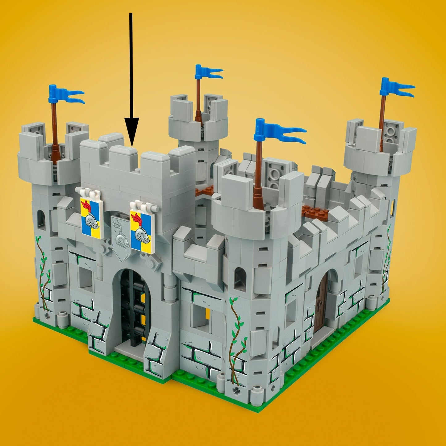 Castle Gate - Custom Castle Modular Building Set made using LEGO parts ...