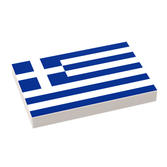 Greece Flag (2x3 Tile)