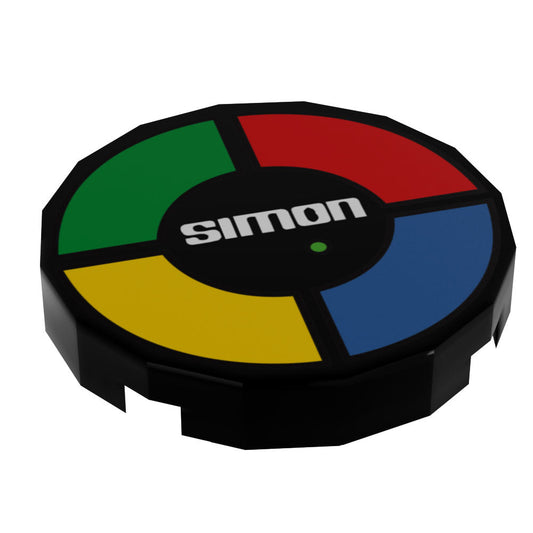 Simon - Custom Printed 2x2 Round Tile made using LEGO part