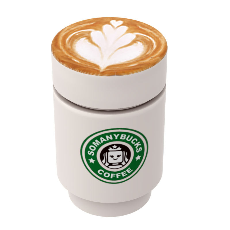 Somanybucks Coffee Cup with Leaf Foam on Top - B3 Customs