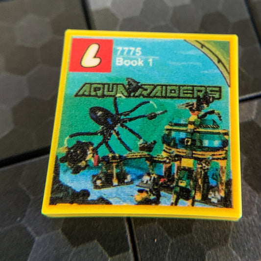 Aquabase Invasion Aqua Raiders Set 7775 - Custom Printed 2x2 Tile