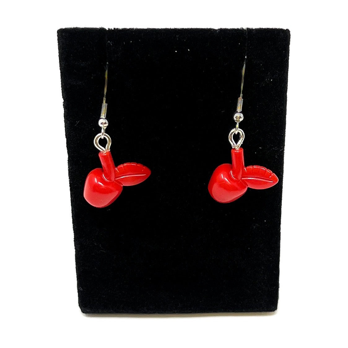 B3 Customs® Apple Earrings made from LEGO Bricks