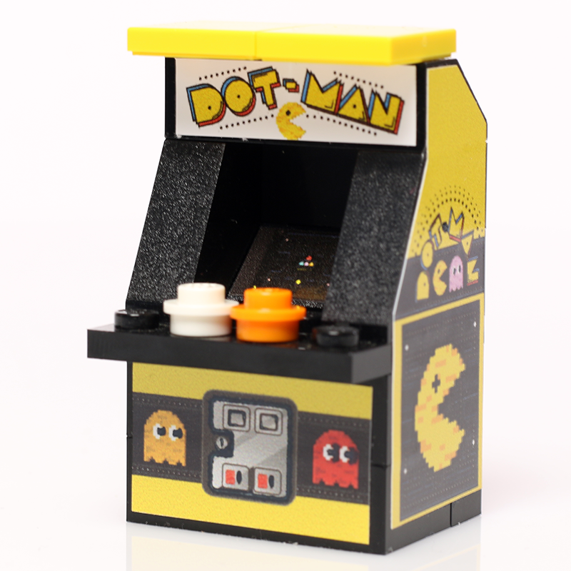 B3 Customs® Dot-Man Arcade Machine made using LEGO parts